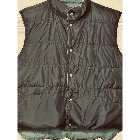 Herter’s Reversible Puffer Downs Vest XL Men’s Black /Green - Picture 1 of 16